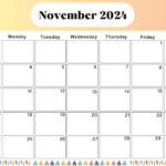 Fillable November Calendar 2024,A4 Size,Digital,Pdf,2024 July | Outlook Calendar November 2024 Printable