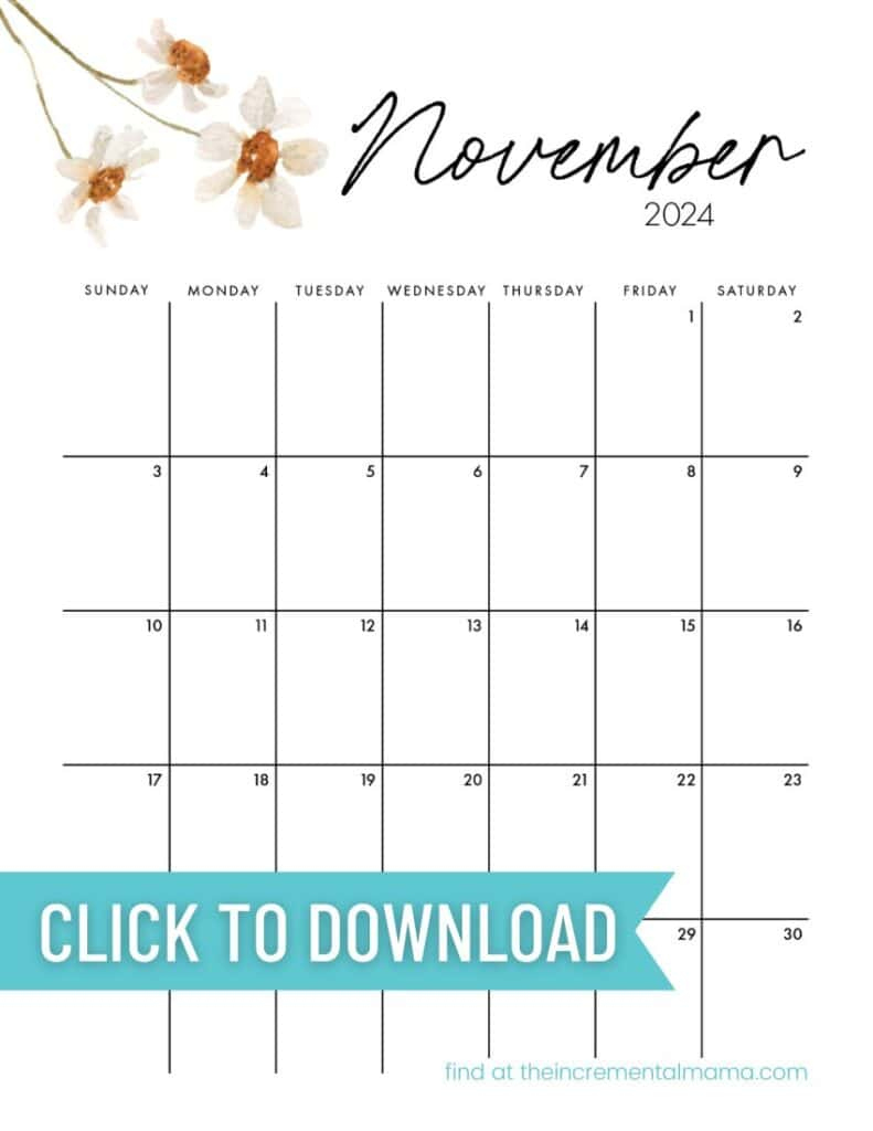 Free 2024 Floral Calendar Download (12 Monthly Templates) - The | Calendar 2024