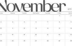 Free And Printable November 2024 Calendar Templates | Canva | Blank November 2024 Calendar Printable