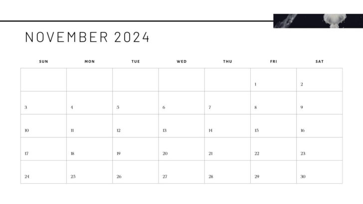 November Printable Calendar 2024 Win | Calendar 2024