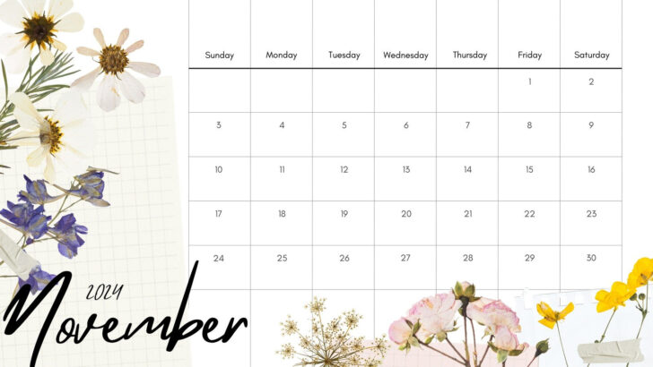 November Calendar Planner 2024 Printable | Calendar 2024