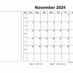 Free Download Printable November 2024 Calendar, Large Box |  Calendar 2024