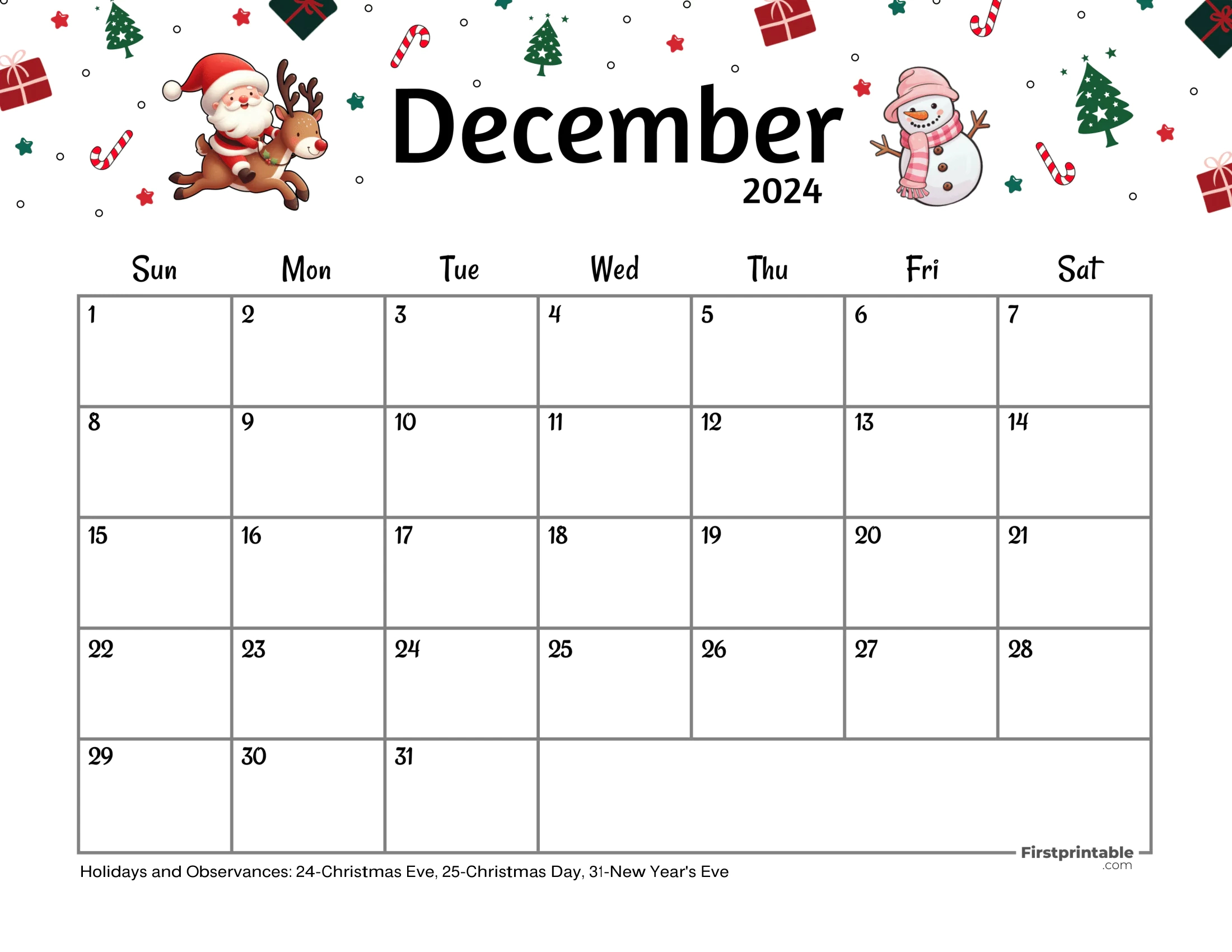 Free Printable &amp;amp; Fillable December Calendars 2024 | November December 2024 Fancy Calendar Free Printable