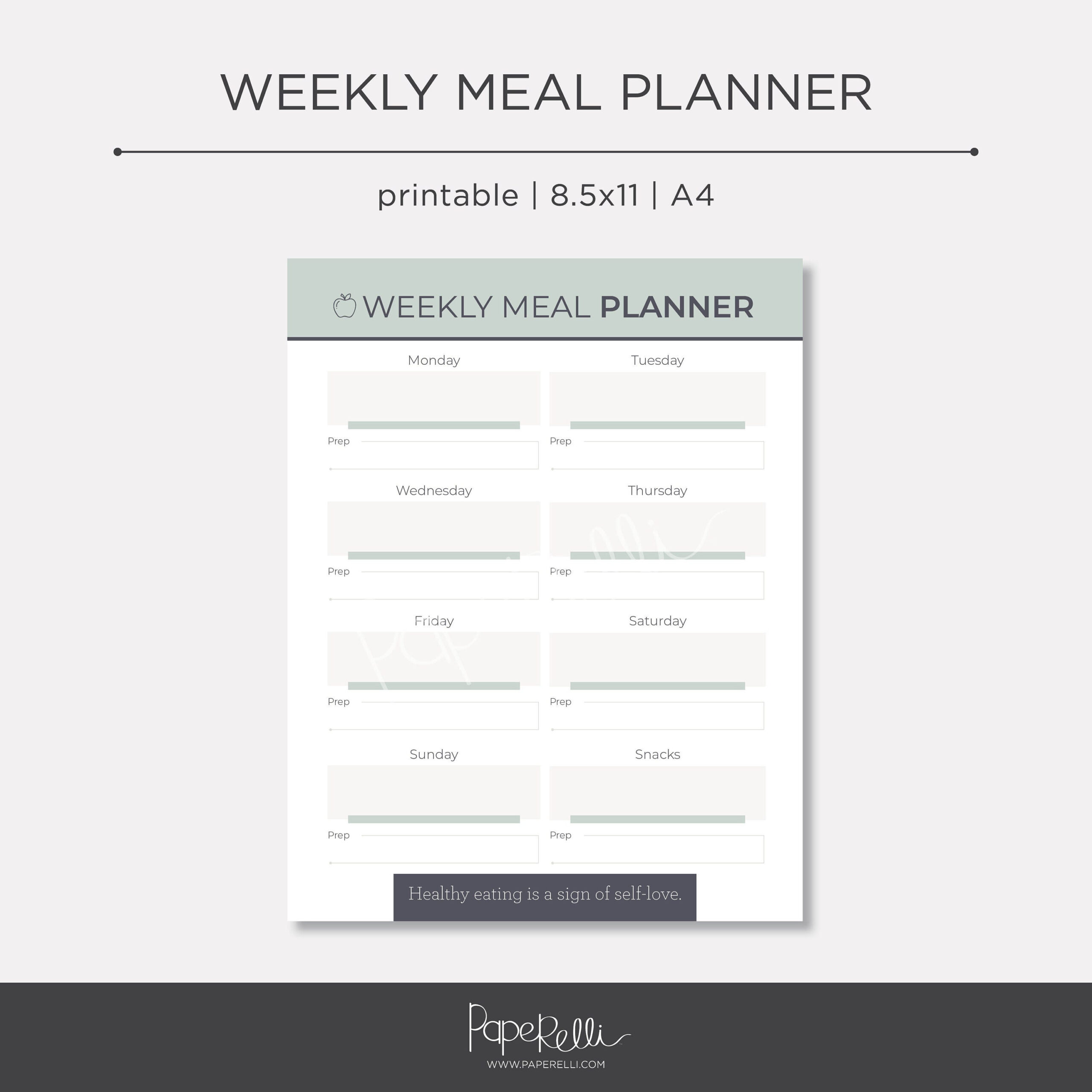 Grocery Shopping List - Etsy | Printable Calendar For November 2024 Menu Nutrisystem