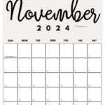 November 2024 Calendar   20 Cute & Free Printables | Saturdaygift |  Calendar 2024