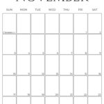 November 2024 Calendar   20 Cute & Free Printables | Saturdaygift |  Calendar 2024