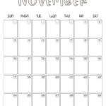 November 2024 Calendar   20 Cute & Free Printables | Saturdaygift |  Calendar 2024