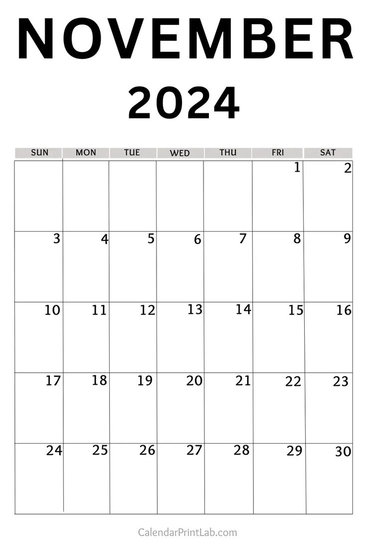 November 2024 Calendar Printable | Calendar 2024