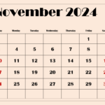 November 2024 Calendar Printable Pdf Template With Holidays |  Calendar 2024