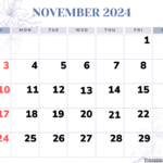 November 2024 Calendar Printable Pdf Template With Holidays |  Calendar 2024