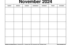 November 2024 Calendar Printable Templates With Holidays |  Calendar 2024