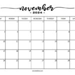 November 2024 Calendar – Sketch Repo |  Calendar 2024