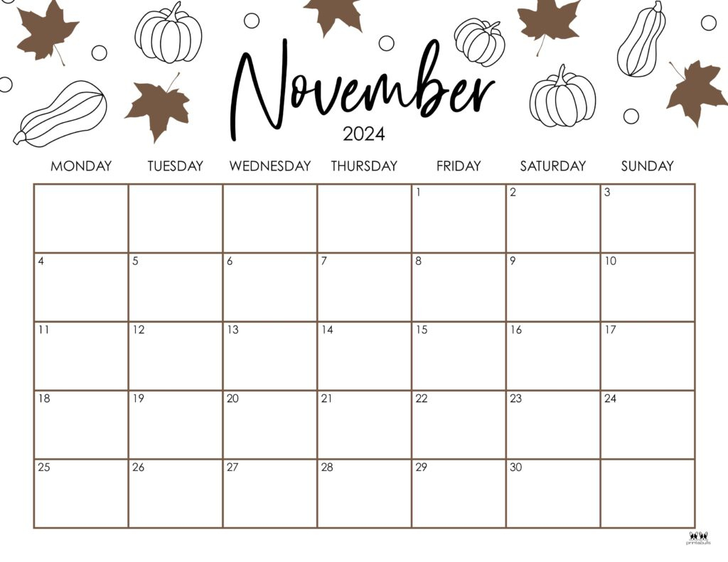 November 2024 Calendars - 50 Free Printables | Printabulls | Calendar 2024