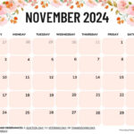 November 2024 Calendars (52 Free Printable Pdfs) |  Calendar 2024