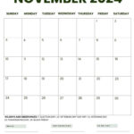 November 2024 Calendars (52 Free Printable Pdfs) |  Calendar 2024