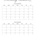 November December 2024 Calendars   28 Printables | Printabulls | Printable Calendar For November And December 2024