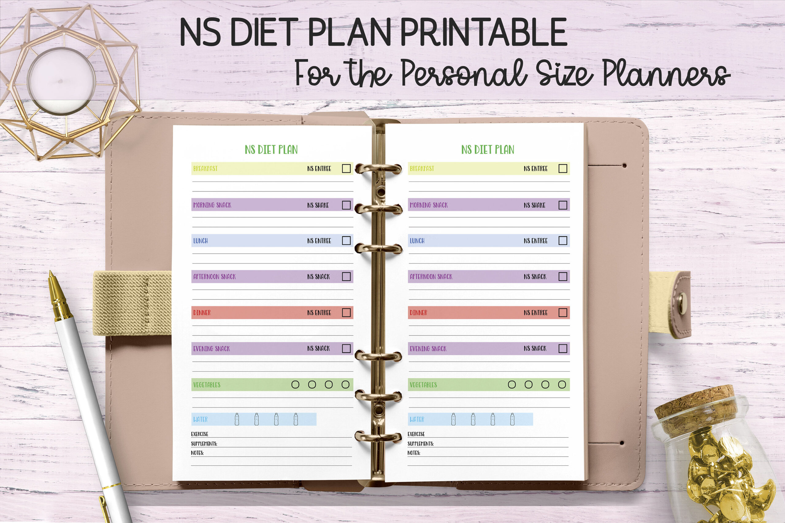 Personal Size Plan - Etsy | Printable Calendar For November 2024 Menu Nutrisystem