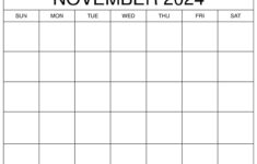 Printable November 2024 Calendar Templates With Holidays – Wiki |  Calendar 2024