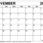 Printable November 2024 Calendar Templates With Holidays   Wiki | Printable College Student Calendar November 2024