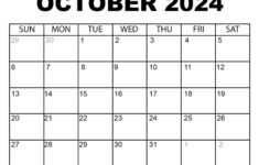 Printable October 2024 Calendar | Printable 2024 Calendar October November