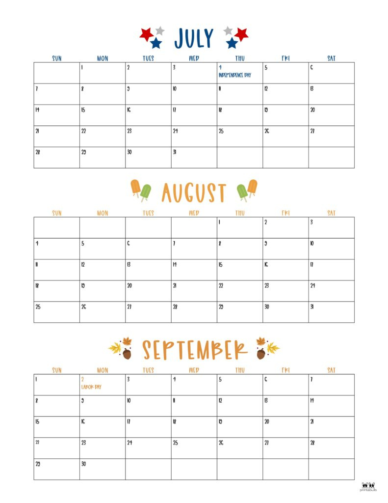 Three Month/Quarterly Calendars - 36 Free Calendars | Printabulls | Calendar 2024