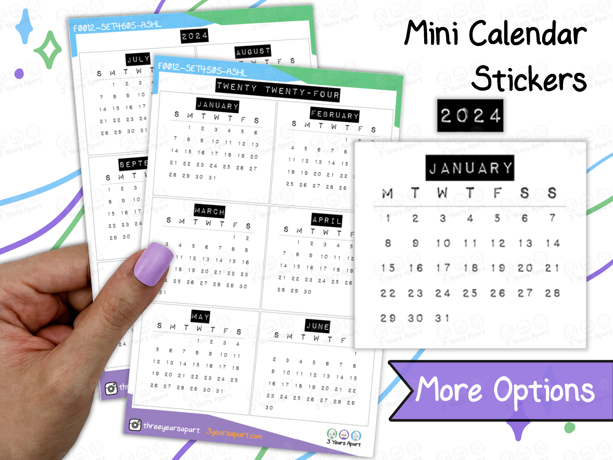 2024 Calendar Free Printable | Bullet Journal And Planner Free | Calendar 2024