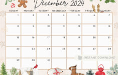 2024 Calendar Printable – Etsy | December 2024 Calendar Printable A6