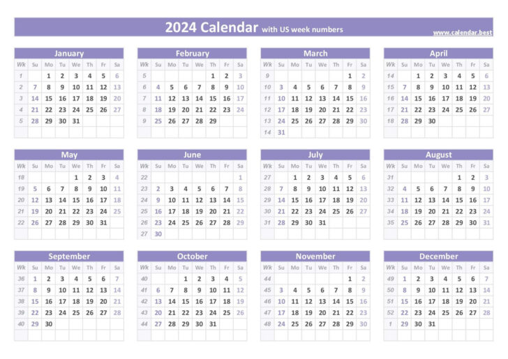 2024 December Calendar with Week Numbers Printable | Calendar 2024