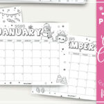 2024 Coloring Calendar – Free Printables – World Of Printables |  Calendar 2024