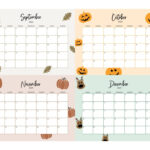 2024 Four Month Calendars   18 Free Printables | Printabulls | 4 Month Printable Calendar 2024 September To December