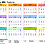 Australia Calendar 2024   Free Printable Pdf Templates |  Calendar 2024