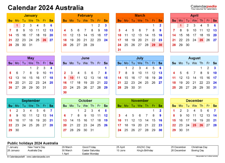 2024 December Calendar Printable Australia | Calendar 2024