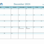 Australia Holiday Calendar For December 2024 |  Calendar 2024