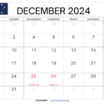 December 2024 Calendar Australia |  Calendar 2024