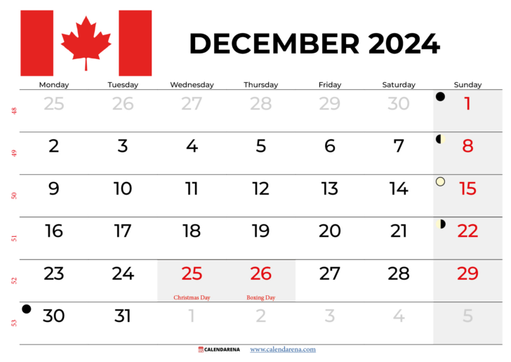 2024 December Printable Calendar Waterproof | Calendar 2024