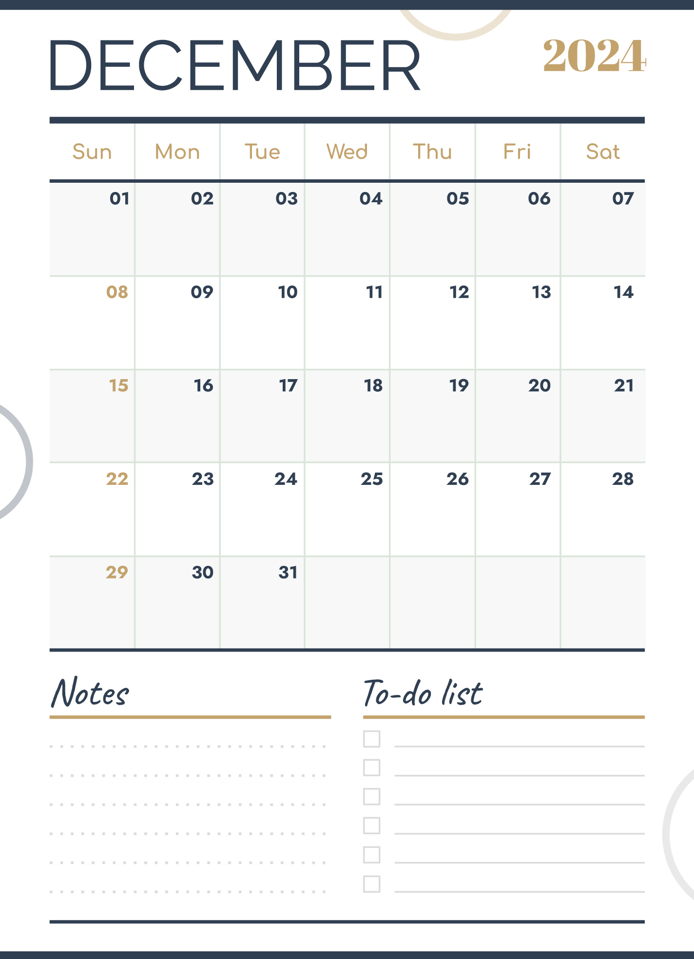 December 2024 Calendar Free Google Docs Template - Gdoc.io | Calendar 2024