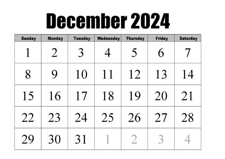 December 2024 22 Calendar Printable | Calendar 2024