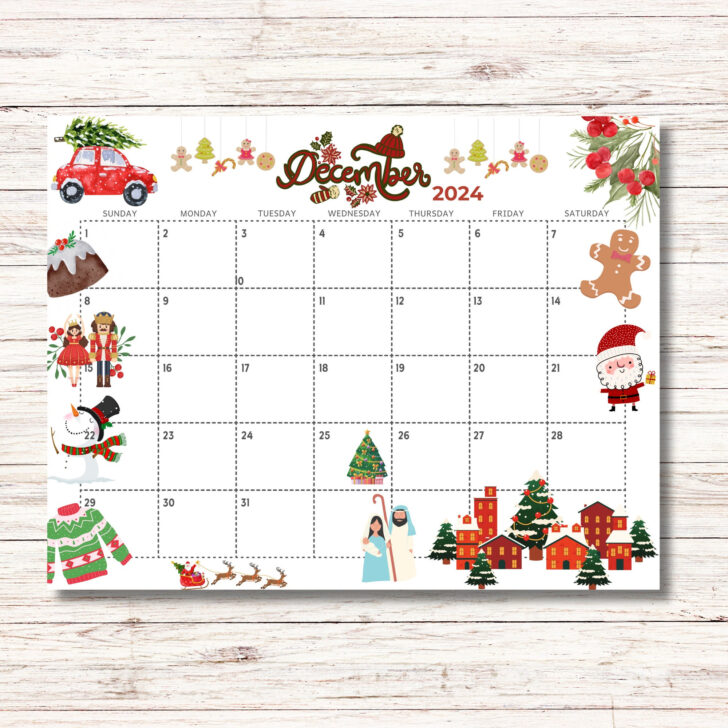 December 2024 Calendar Printable For Kids | Calendar 2024