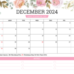 December 2024 Calendar Printable Templates With Holidays |  Calendar 2024