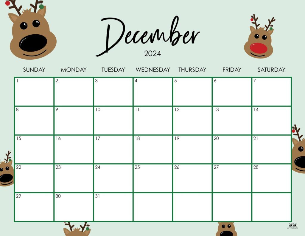 December 2024 Calendars - 50 Free Printables | Printabulls | Calendar 2024