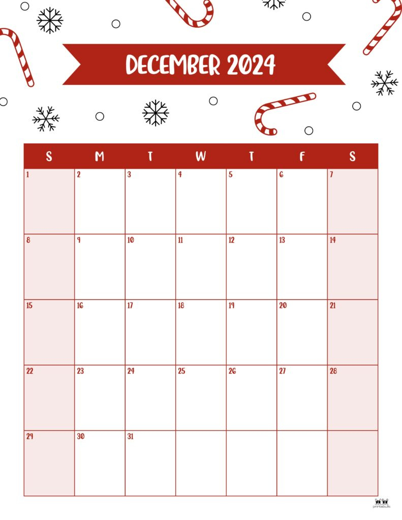 December 2024 Calendars - 50 Free Printables | Printabulls | Calendar 2024