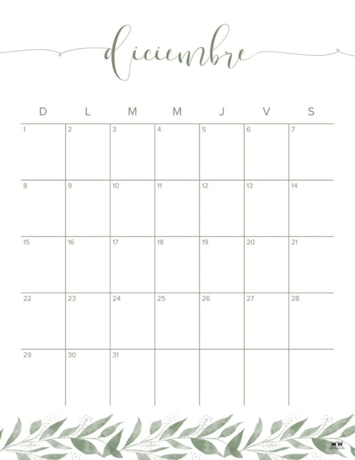 Blank December 2024 Portrait Calendar Printable | Calendar 2024