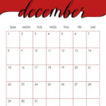 December 2024 Calendars   50 Free Printables | Printabulls | Christmas Style Printable December 2024 Calendar Large Print