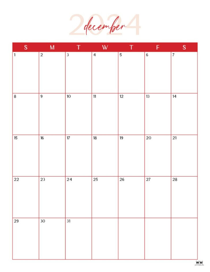 December 2024 Calendar Printable 8.5 X 11 | Calendar 2024