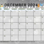 December 2024 Calendars (52 Free Pdf Printables) | December 2024 Calendar Printable Landscape