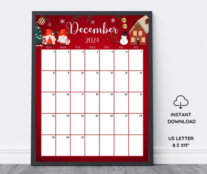 December 2024 Calendar Printable Vertical | Calendar 2024