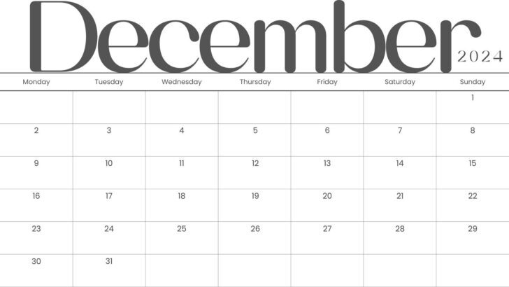 December 2024 Desk Calendar Printable | Calendar 2024