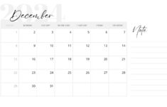 Free, Printable December 2024 Calendar Templates | Canva |  Calendar 2024