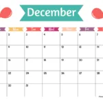 Free Printable & Fillable December Calendars 2024 | Blank December 2024 Calendar Printable And Children