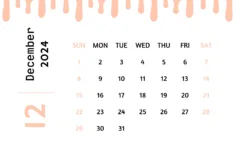 Free Printable & Fillable December Calendars 2024 |  Calendar 2024